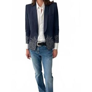 NEW BARBARA BUI women's single button jacket in denim